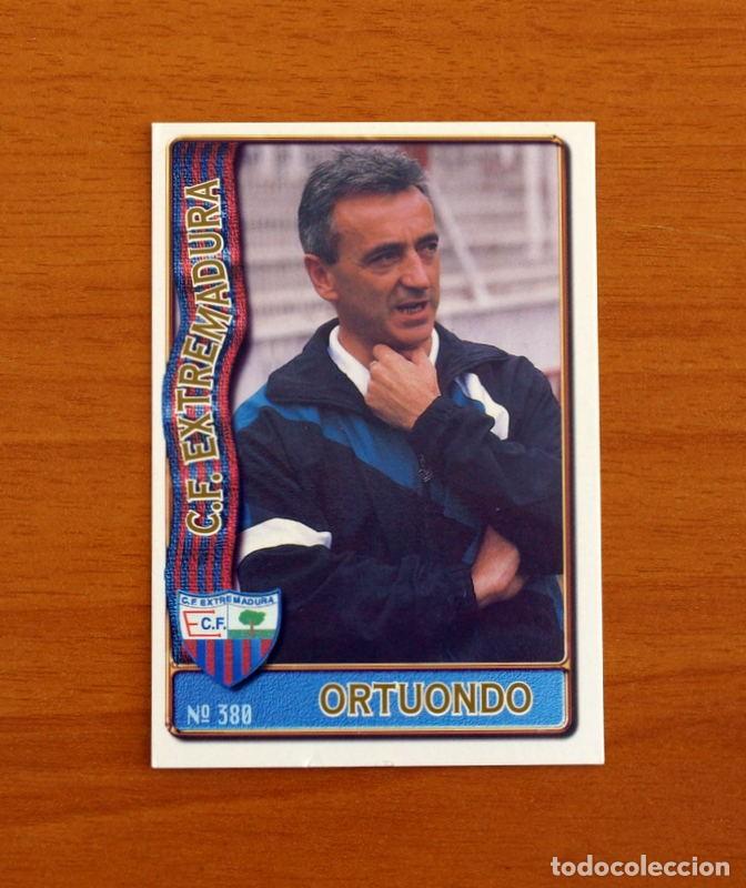 Cromos de F&uacute;tbol: Extremadura -N&ordm; 380 Ortuondo Entrenador -Mundicromo Las Fichas de la Liga de F&uacute;tbol 1996-1997-96-97