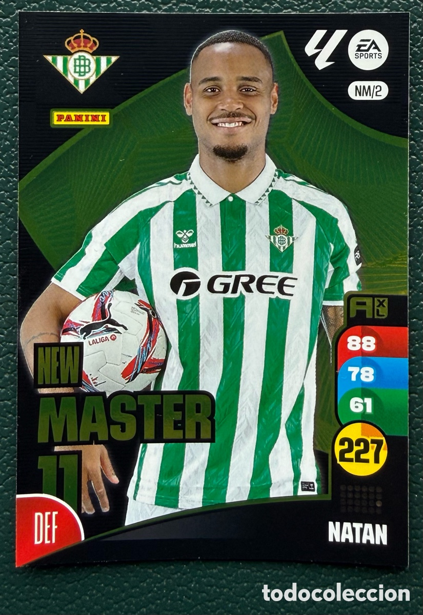 Football Stickers: NM/2 NATAN REAL BETIS NEW MASTER FICHAS ALBUM ADRENALYN XL 2024 2025 24 25