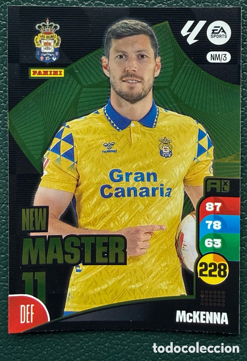 Cartes &agrave; collectionner de Football: NM/3 McKENNA UD LAS PALMAS NEW MASTER FICHAS ALBUM ADRENALYN XL 2024 2025 24 25