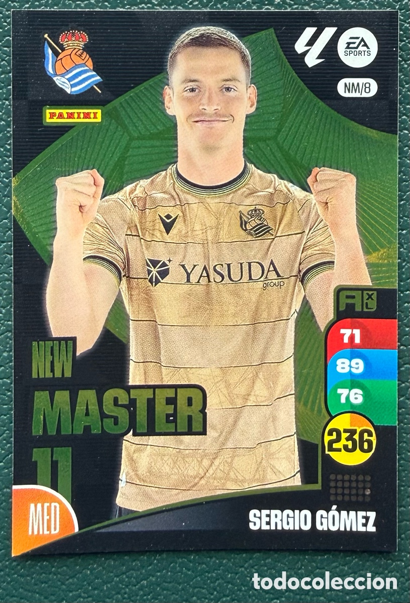 Cromos de F&uacute;tbol: NM/8 SERGIO GOMEZ REAL SOCIEDAD NEW MASTER FICHAS ALBUM ADRENALYN XL 2024 2025 24 25