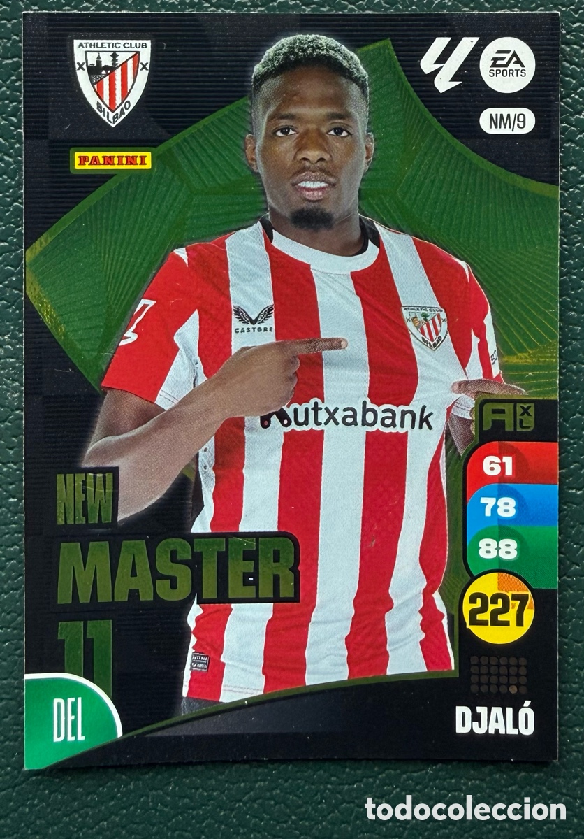 Cromos de F&uacute;tbol: NM/9 DJALO ATHLETIC DE BILBAO NEW MASTER FICHAS ALBUM ADRENALYN XL 2024 2025 24 25