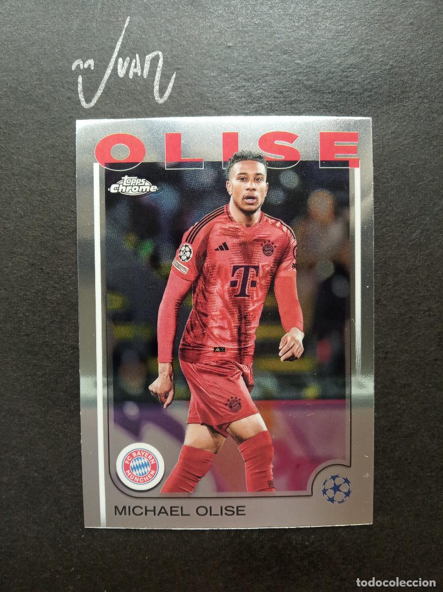 Football Stickers: N&ordm; 81 MICHAEL OLISE BAYER MUNICH FRANCIA ⚽ TOPPS &reg; CHROME UEFA CLUB COMPETITIONS 2024 2025 24 25