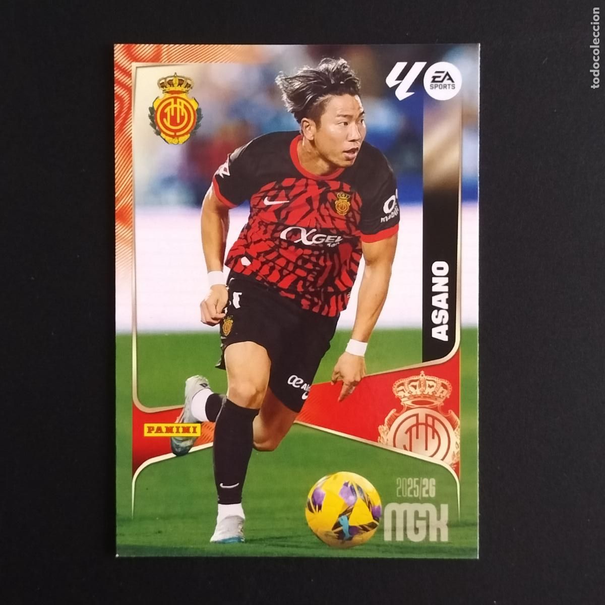 Cartes &agrave; collectionner de Football: MGK 249 TAKUMA ASANO MALLORCA CROMOS ALBUM MEGACRACKS LIGA FUTBOL 2025 2026 25 26