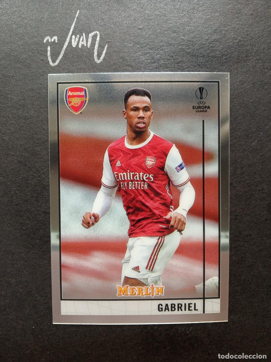 Football Stickers: N&ordm; 7 GABRIEL MAGALHAES ARSENAL BRASIL ⚽ TOPPS &reg; MERLIN CHROME CHAMPIONS 2020 2021 20 21 NUEVO