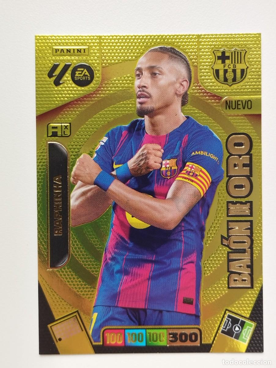 Football Stickers: CROMO CARD ADRENALYN 2025 2026 LIGA 25 26 BALON DE ORO RAPHINHA BARCELONA