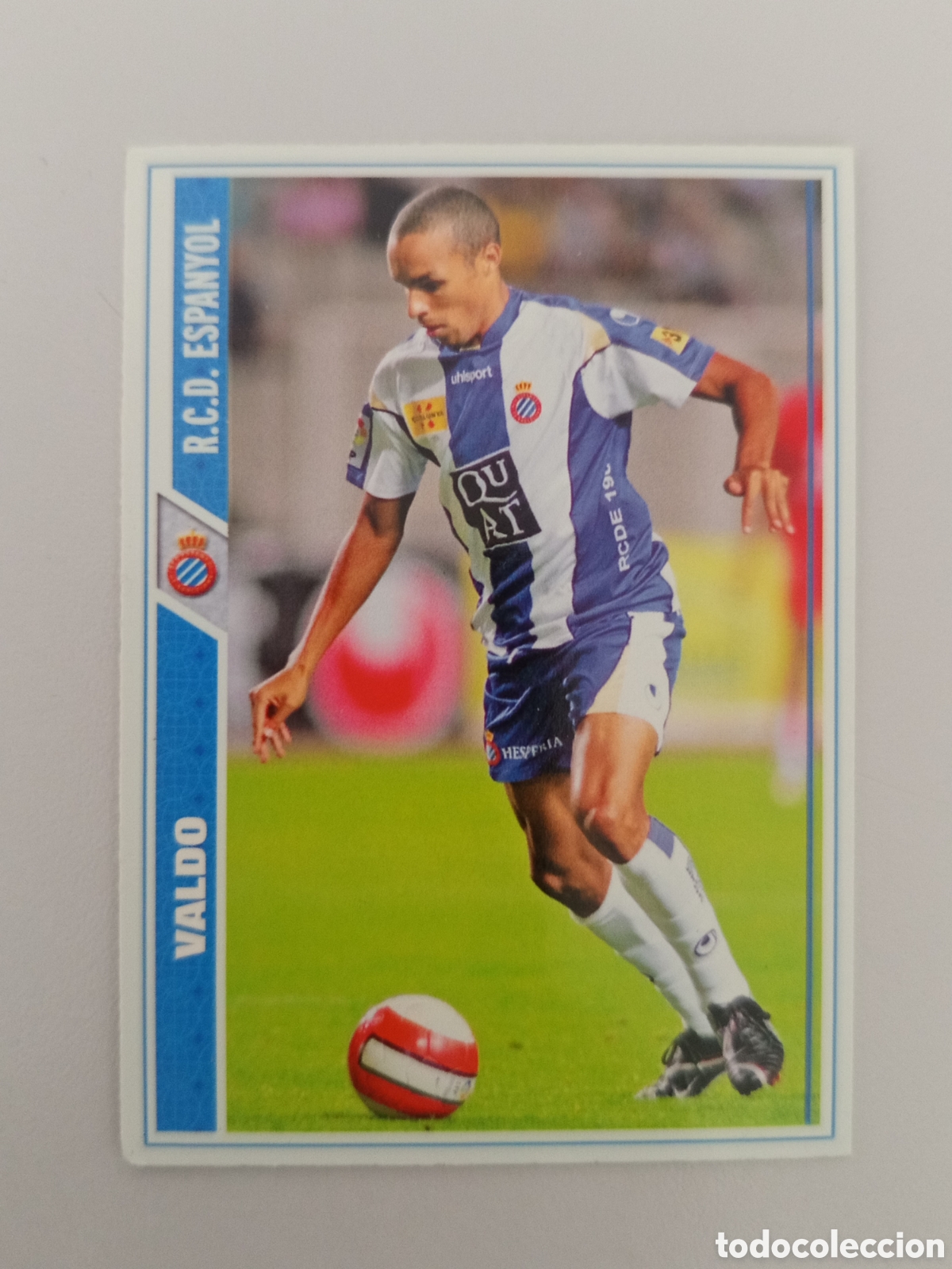Figurine di Calcio: ❇️ CROMO ⚽ VALDO ESPA&Ntilde;OL FICHAS LIGA 2008 07 08 2007 2008 MUNDICROMO ❇️