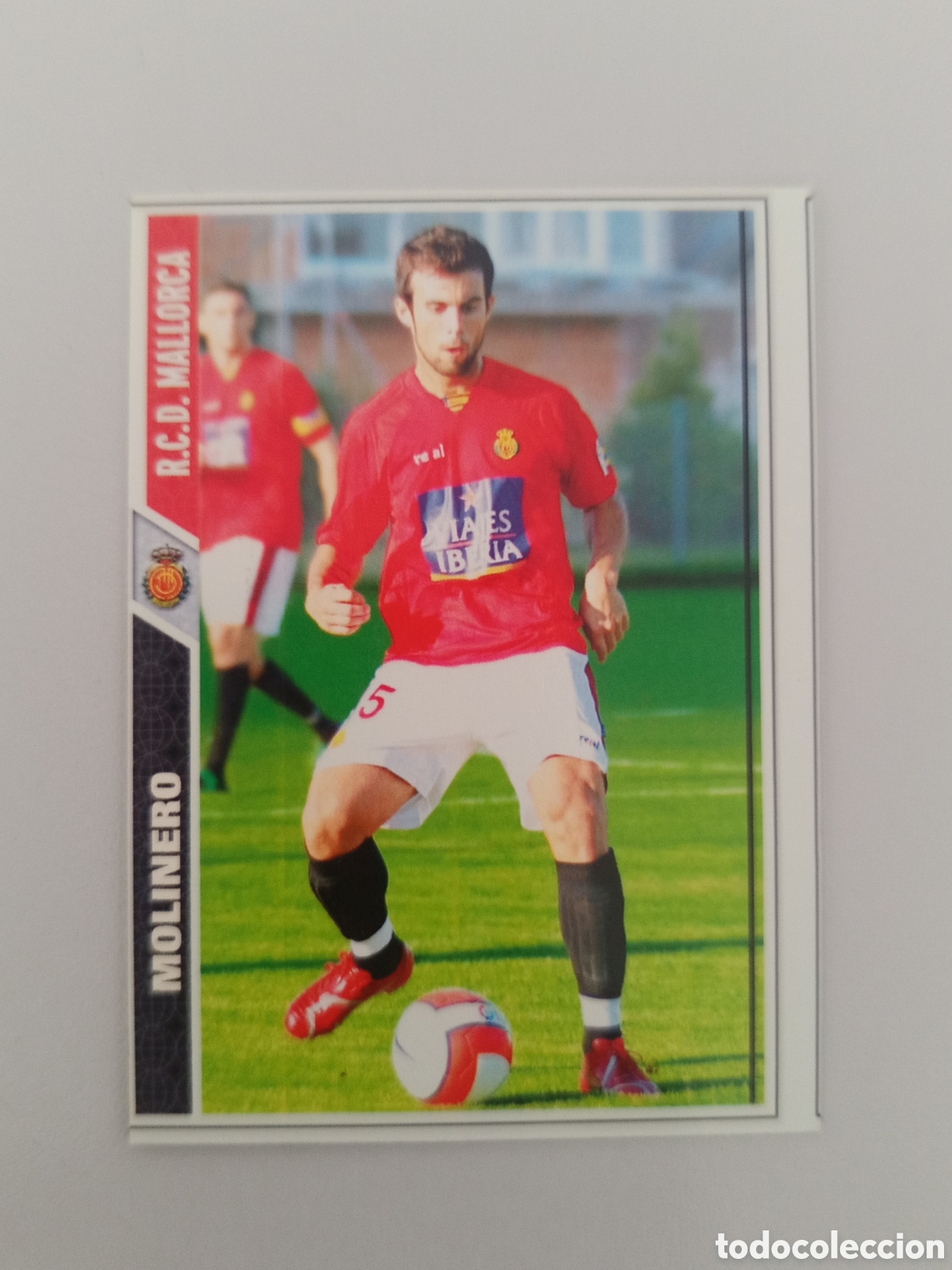 Figurine di Calcio: ❇️ CROMO ⚽ MOLINERO MALLORCA FICHAS LIGA 2008 07 08 2007 2008 MUNDICROMO ❇️