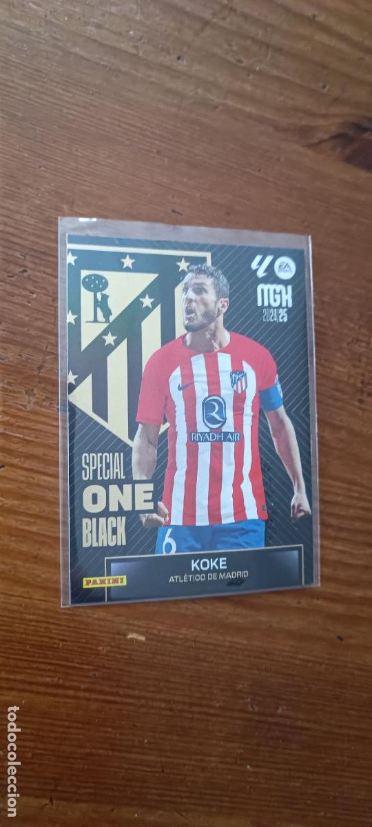 Fu&szlig;ball-Sticker: KOKE AT. MADRID SPECIAL ONE BLACK MEGACRACKS 2024 2025 MGK 24 25