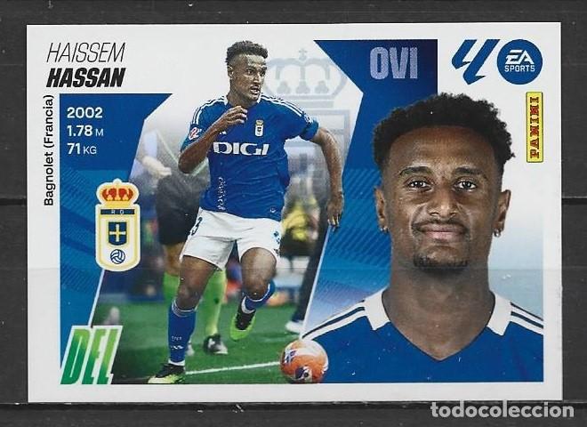 Fu&szlig;ball-Sticker: Liga este 25/26 - Hassan - N&ordm; 17 - Real Oviedo