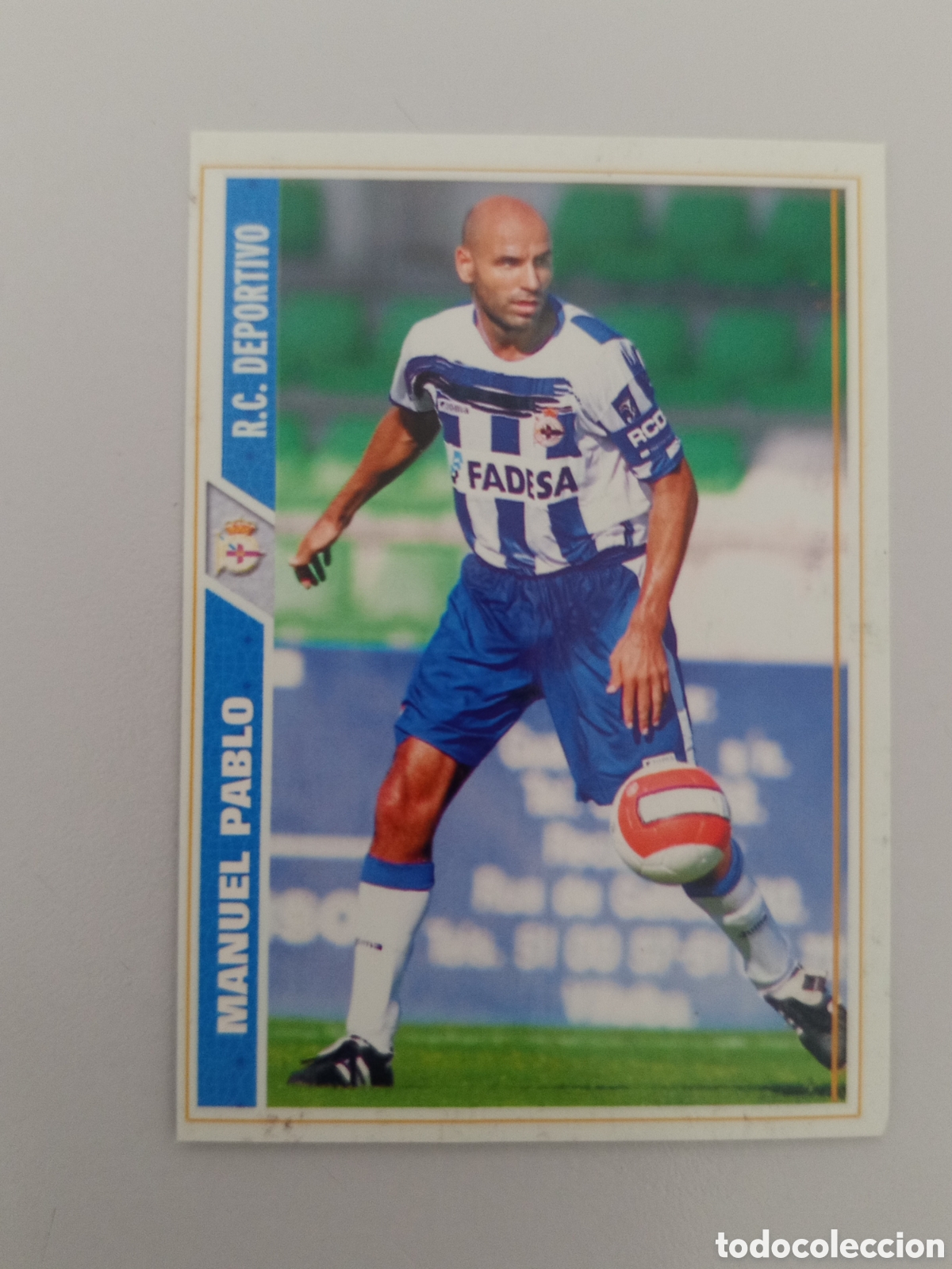 Cromos de F&uacute;tbol: ❇️ CROMO ⚽ MANUEL PABLO DEPORTIVO DE LA CORU&Ntilde;A FICHAS LIGA 2008 07 08 2007 2008 MUNDICROMO ❇️