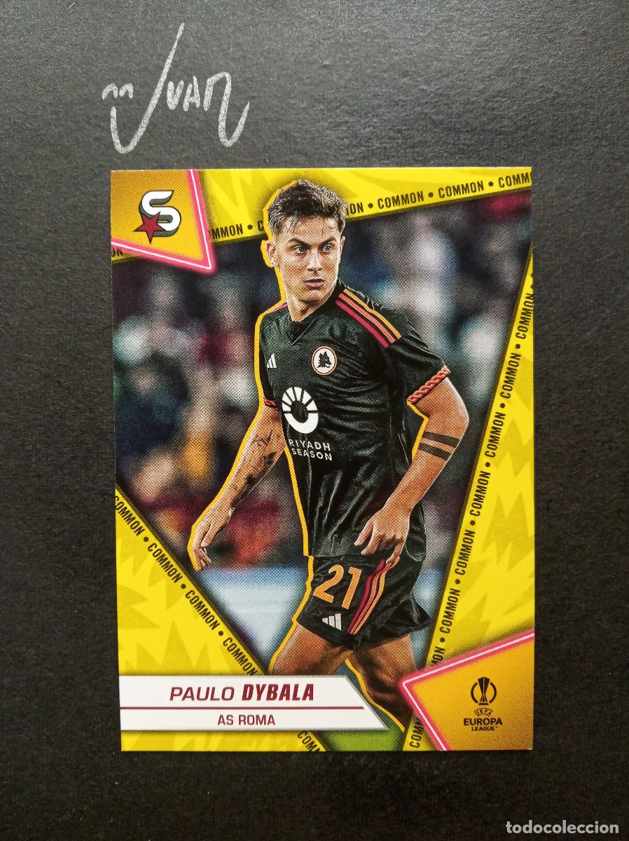 Cartes &agrave; collectionner de Football: 16 YELLOW IMAGE VARIATION DYBALA AS ROMA ARGENTINA ⚽ TOPPS &reg; SUPERSTARS UCL 2023 2024 23 24 NUEVO