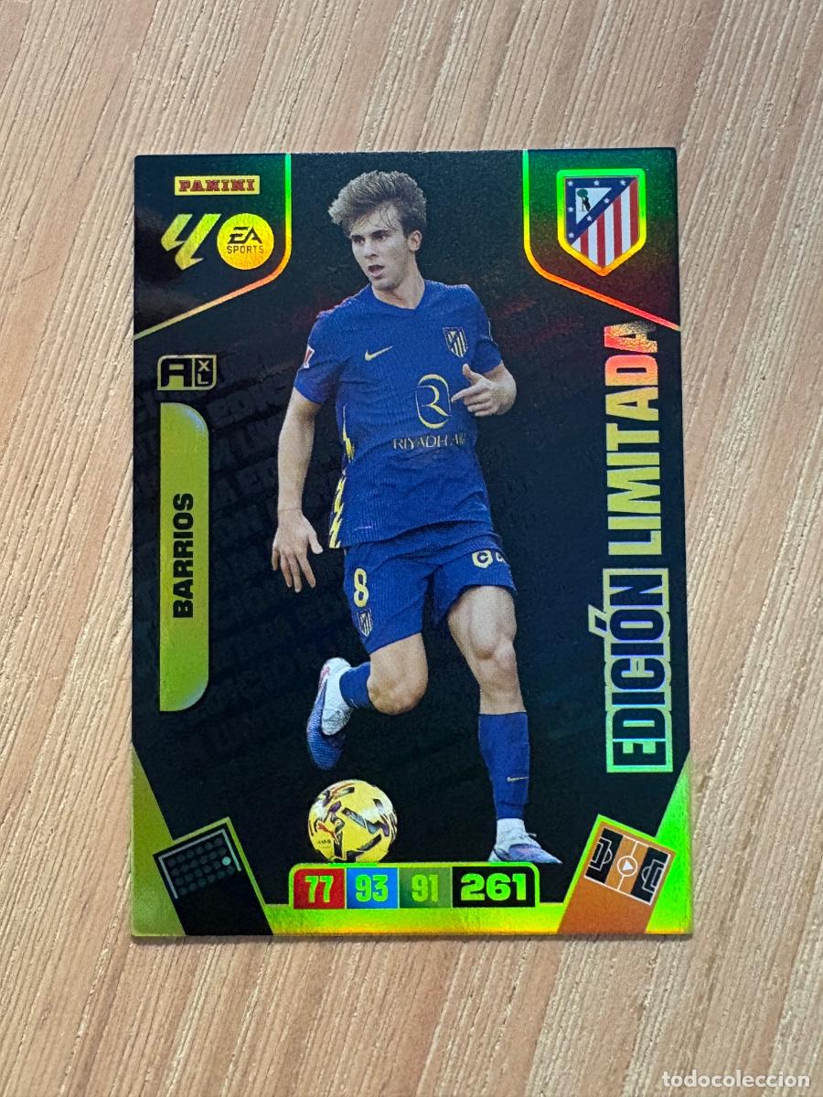 Cartes &agrave; collectionner de Football: 19. CROMO ADRENALYN 2025-26 25-26 EDICI&Oacute;N LIMITADA BARRIOS ( c&oacute;digo sin activar )