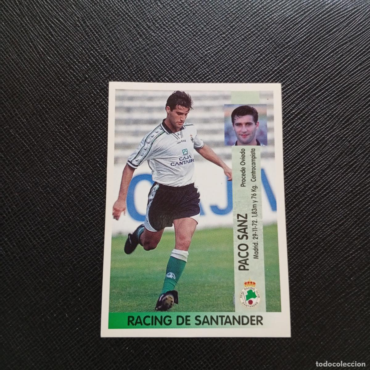 Figurine di Calcio: 262A 262 PACO SANZ RACING SANTANDER PANINI 1996 1997 CROMO FUTBOL 96 97 - SIN PEGAR - A178 PG28