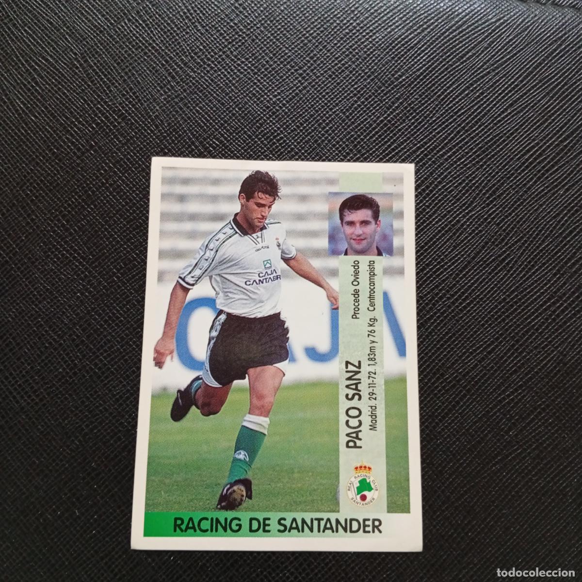Figurine di Calcio: 262A 262 PACO SANZ RACING SANTANDER PANINI 1996 1997 CROMO FUTBOL 96 97 - SIN PEGAR - A178 PG37