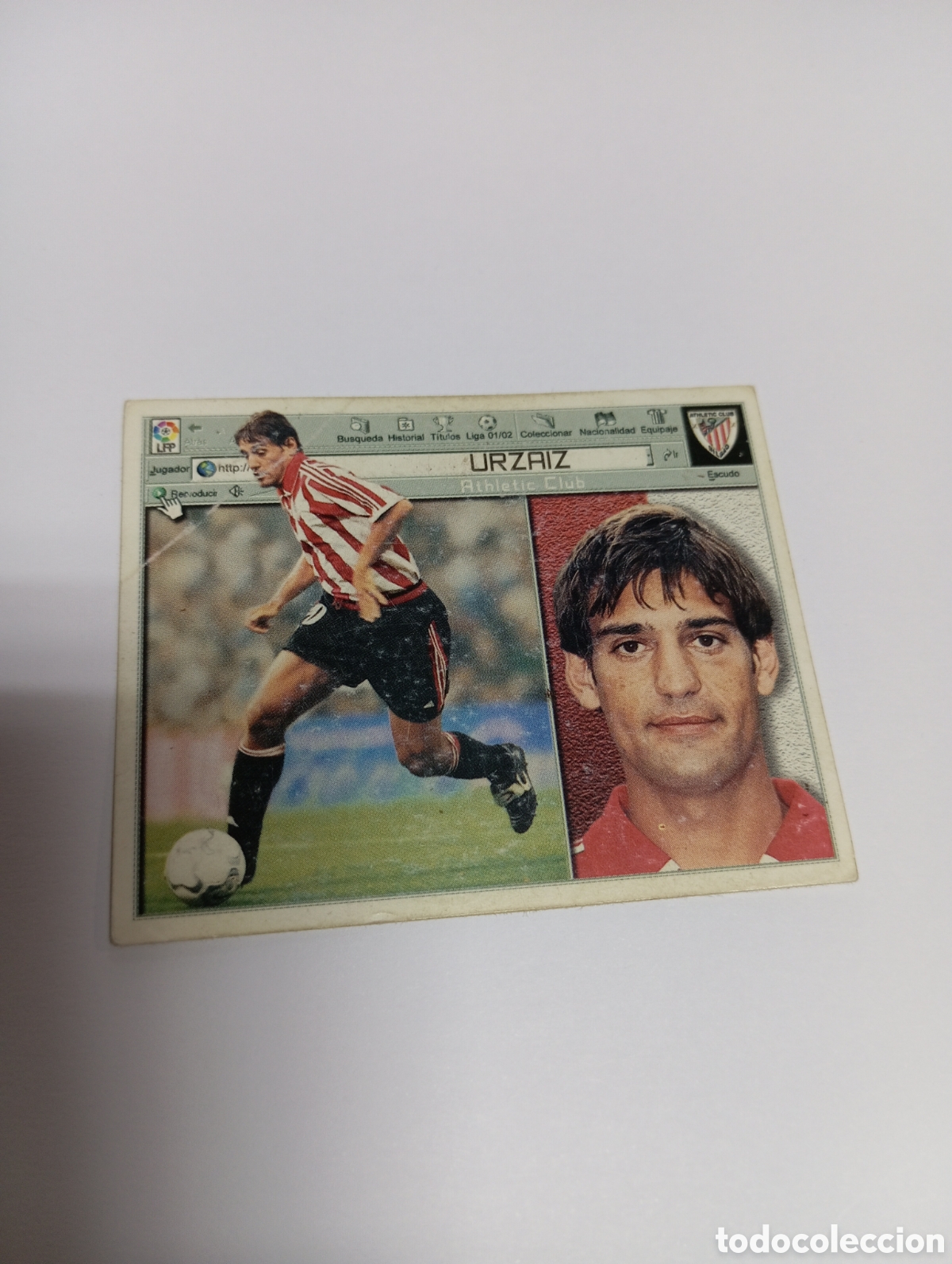Cromos de F&uacute;tbol: URZAIZ Athletic Club LIGA ESTE 2001 2002 PANINI 01 02