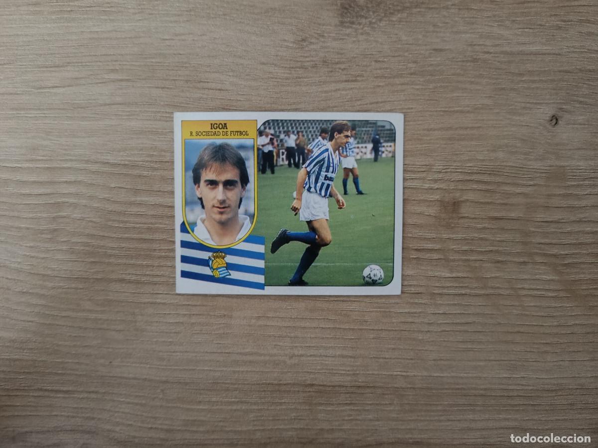 Cartes &agrave; collectionner de Football: CROMO DE FUTBOL LIGA ESTE IGOA REAL SOCIEDAD SIN PEGAR NUNCA PEGADO 91 92 1991 1992 D426
