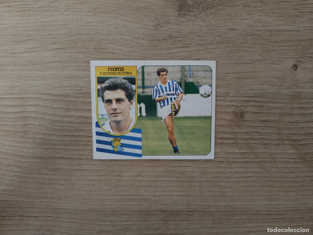 Figurine di Calcio: CROMO DE FUTBOL LIGA ESTE FUENTES REAL SOCIEDAD SIN PEGAR NUNCA PEGADO 91 92 1991 1992 D426