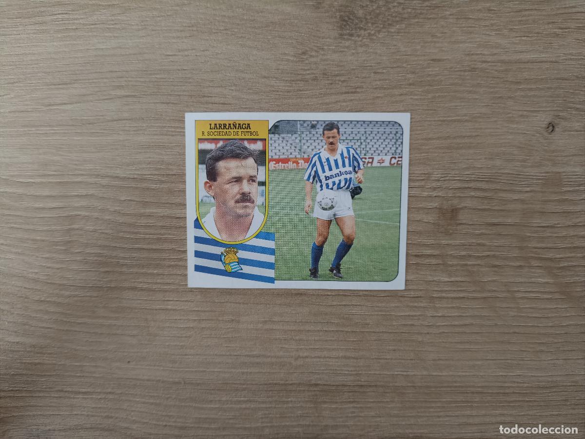 Figurine di Calcio: CROMO DE FUTBOL LIGA ESTE LARRA&Ntilde;AGA REAL SOCIEDAD SIN PEGAR NUNCA PEGADO 91 92 1991 1992 D426