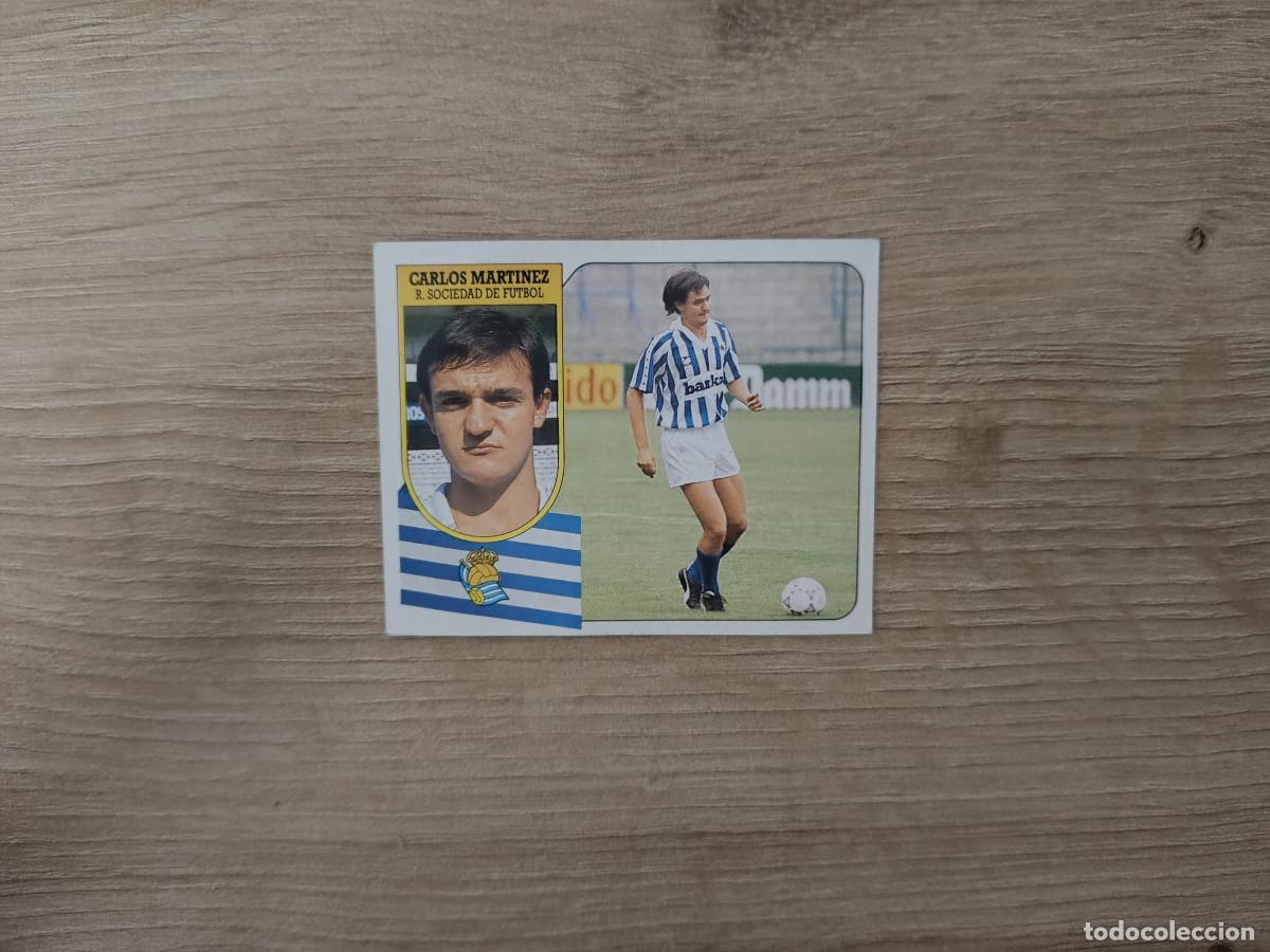 Figurine di Calcio: CROMO DE FUTBOL LIGA ESTE CARLOS MARTINEZ REAL SOCIEDAD SIN PEGAR NUNCA PEGADO 91 92 1991 1992 D426