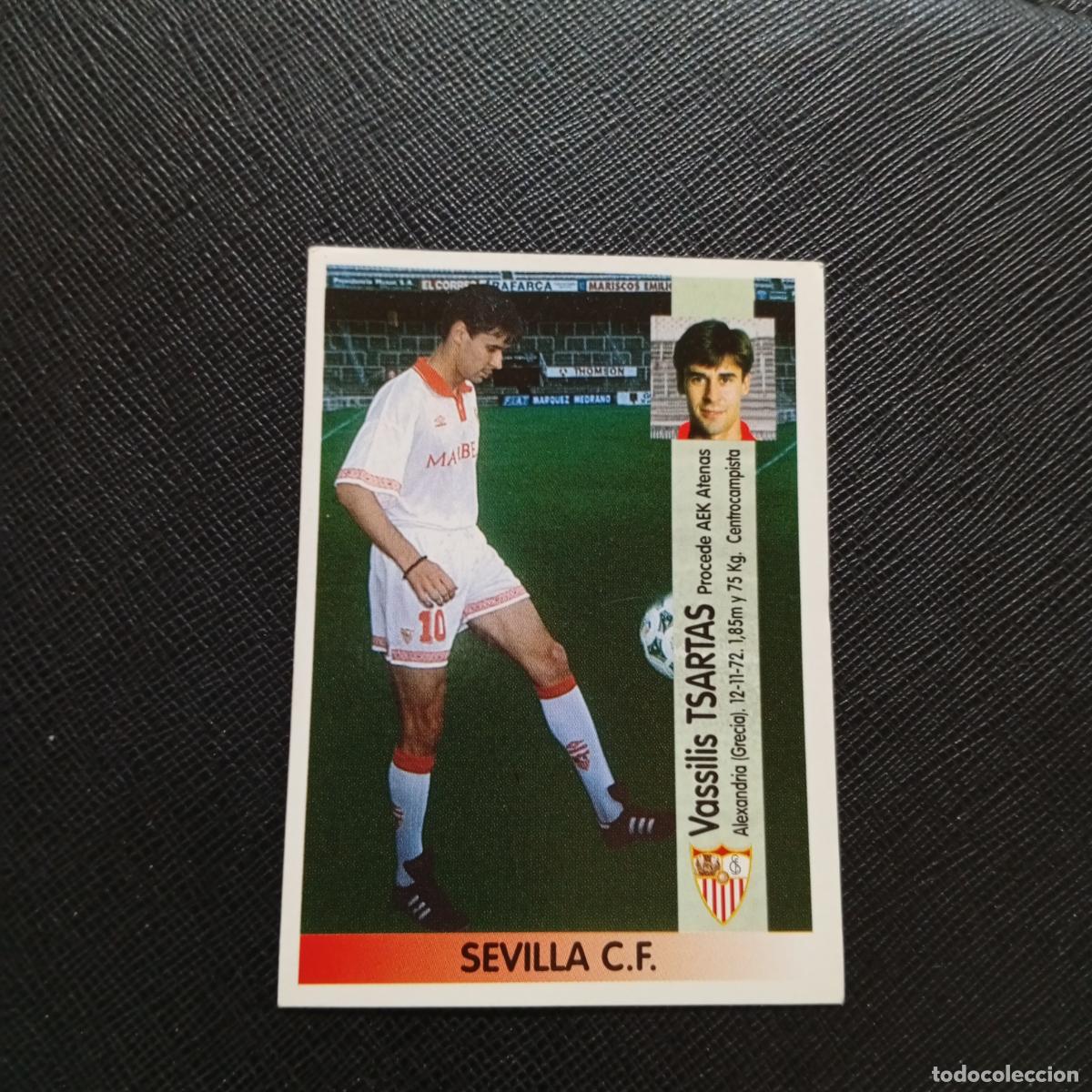 Fu&szlig;ball-Sticker: 213A 213 TSARTAS SEVILLA PANINI 1996 1997 CROMO FUTBOL 96 97 - SIN PEGAR - A178 PG91