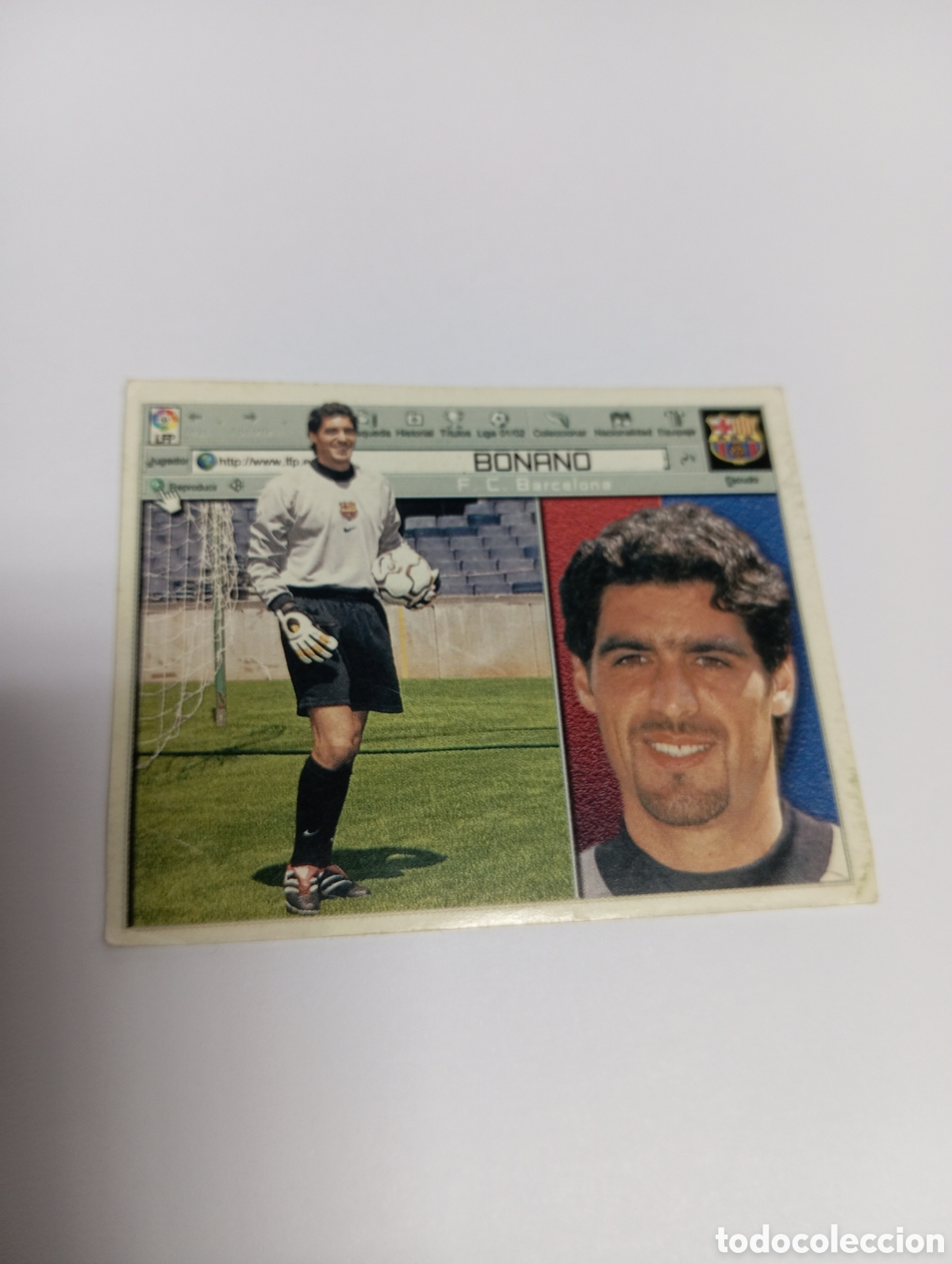 Cartes &agrave; collectionner de Football: BONANO Barcelona LIGA ESTE 2001 2002 PANINI 01 02