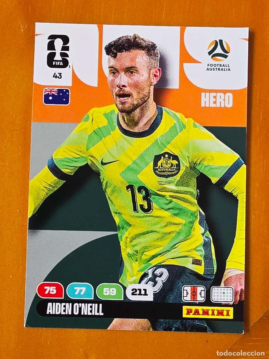 Cromos de F&uacute;tbol: 43 Aiden O'Neill, Hero, Australia, Adrenalyn XL Fifa World Cup 2026 Mundial 26