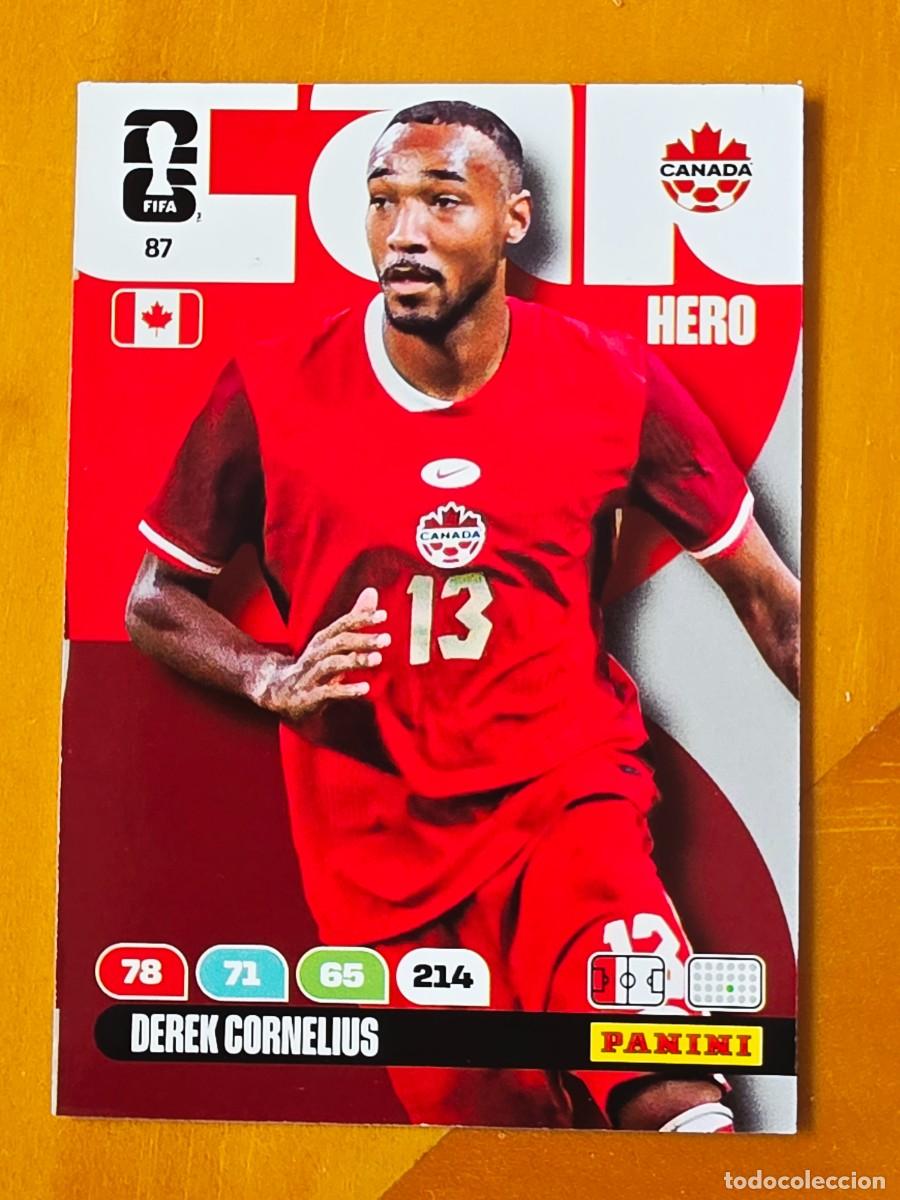 Cromos de F&uacute;tbol: 87 Derek Cornelius, Hero, Canad&aacute;, Adrenalyn XL Fifa World Cup 2026 Mundial 26