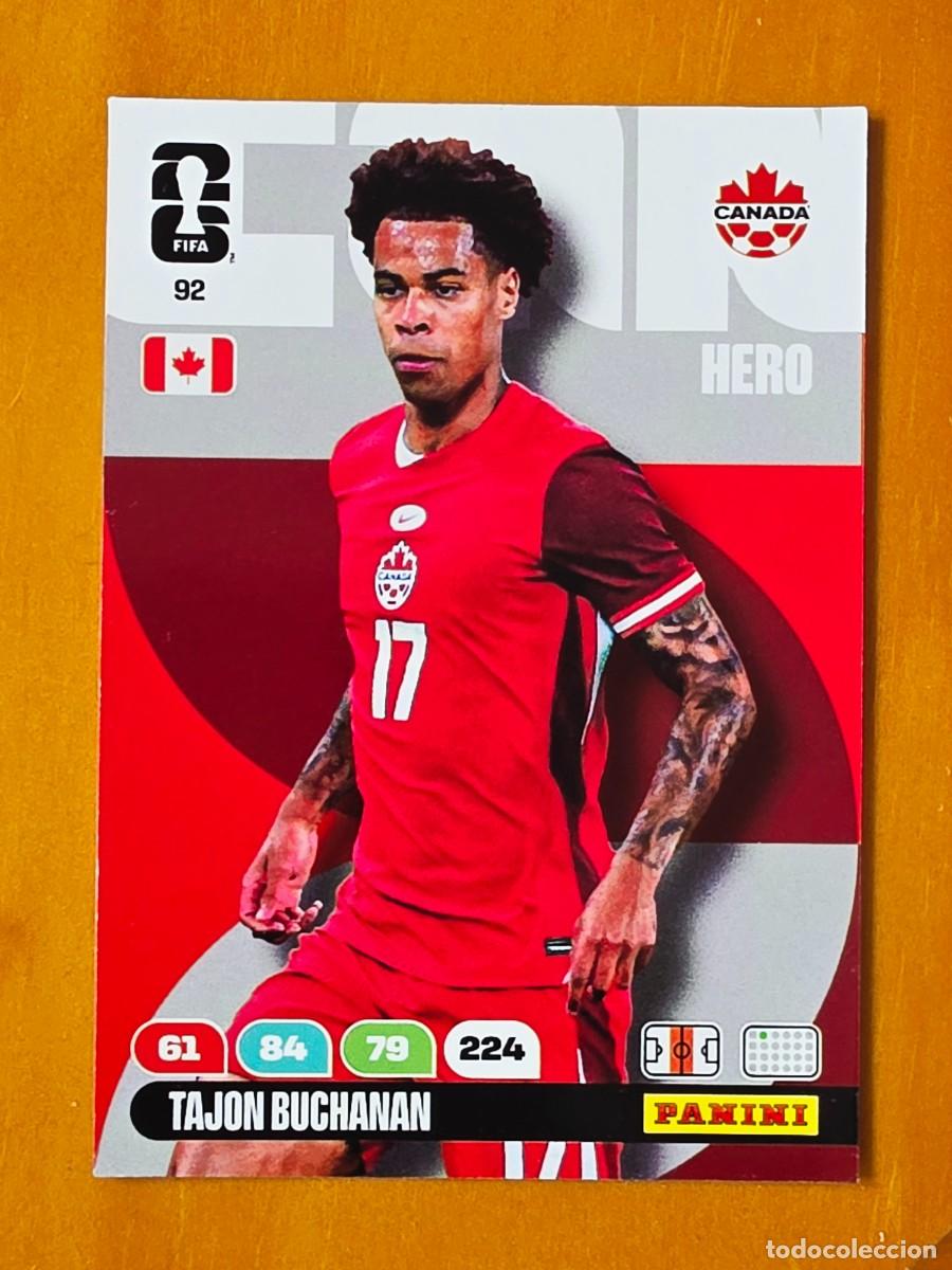 Cromos de F&uacute;tbol: 92 Tajon Buchanan, Hero, Canad&aacute;, Adrenalyn XL Fifa World Cup 2026 Mundial 26