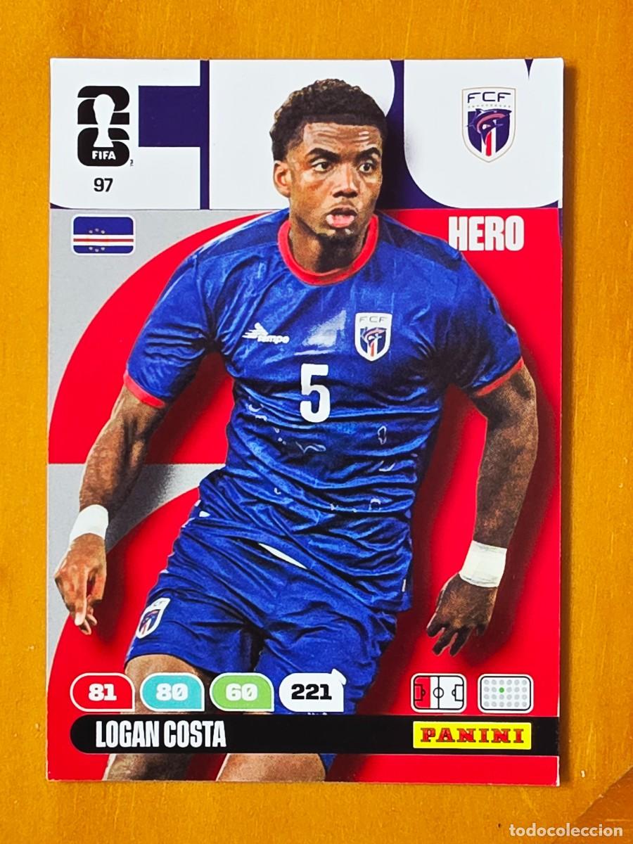 Cromos de F&uacute;tbol: 97 Logan Costa, Hero, Cabo Verde, Adrenalyn XL Fifa World Cup 2026 Mundial 26