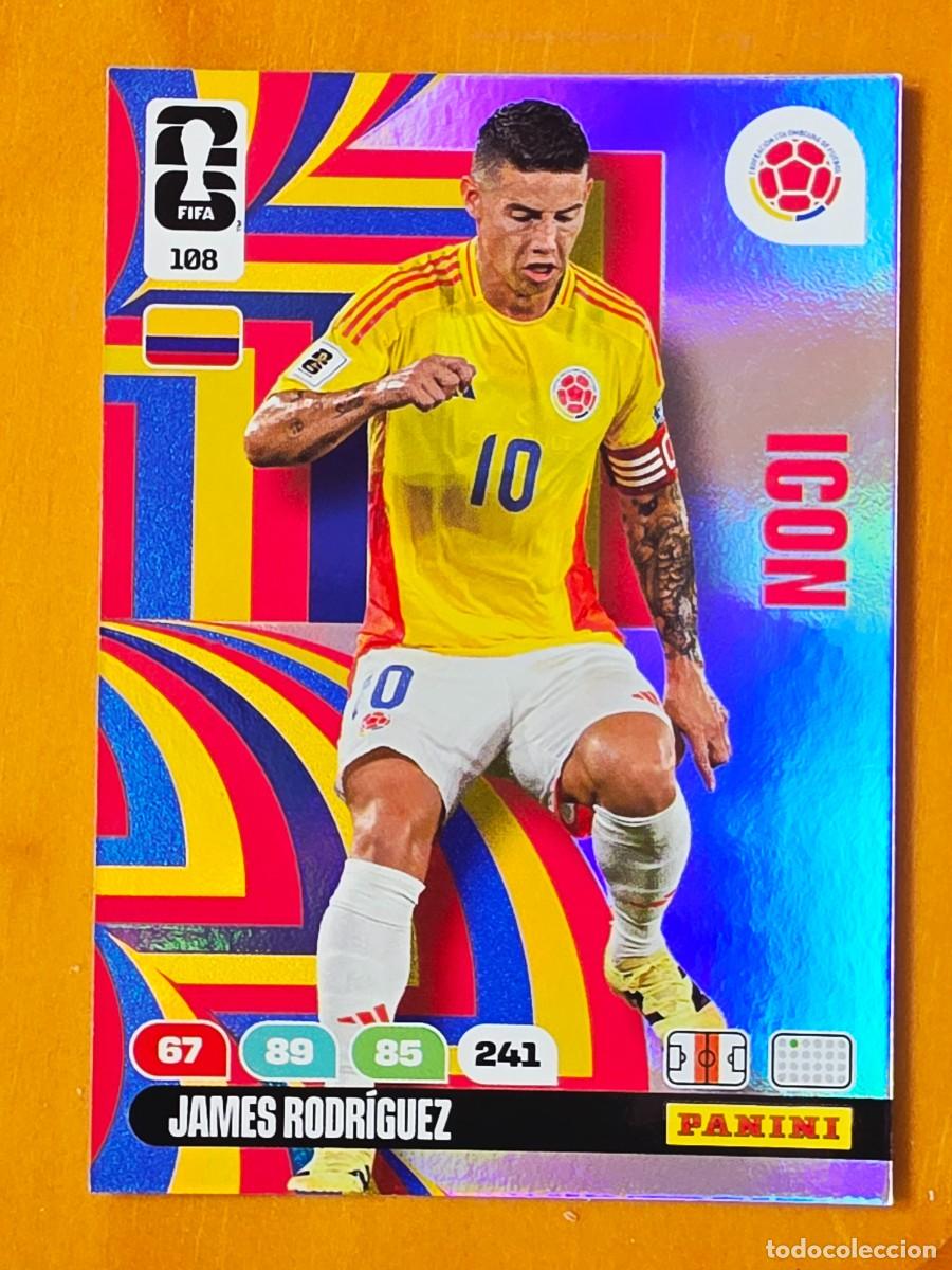 Cromos de F&uacute;tbol: 108 James Rodr&iacute;guez, Icon, Colombia, Adrenalyn XL Fifa World Cup 2026 Mundial 26