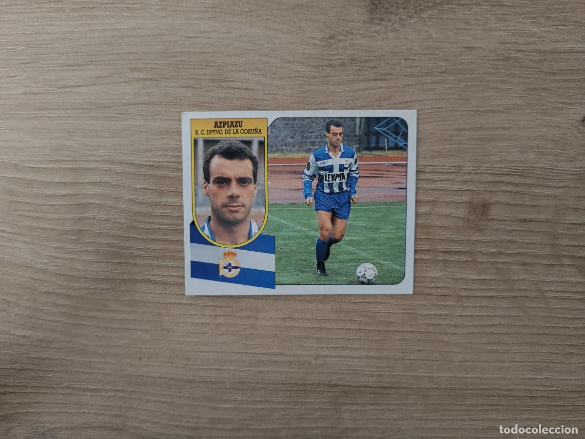 Cromos de F&uacute;tbol: CROMO DE FUTBOL LIGA ESTE AZPIAZU DEPORTIVO SIN PEGAR NUNCA PEGADO 91 92 1991 1992 D426
