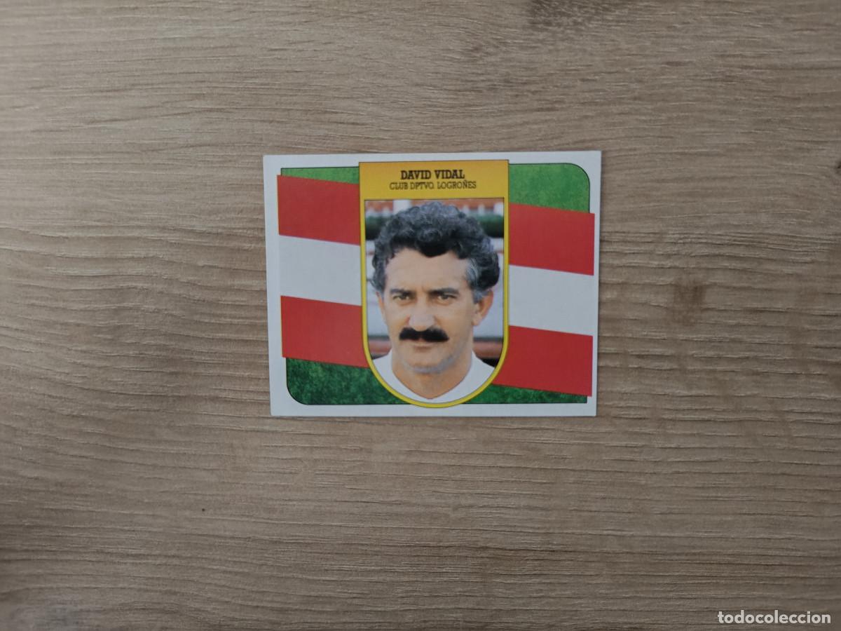 Fu&szlig;ball-Sticker: CROMO DE FUTBOL LIGA ESTE DAVID VIDAL LOGRO&Ntilde;ES SIN PEGAR NUNCA PEGADO 91 92 1991 1992 D426