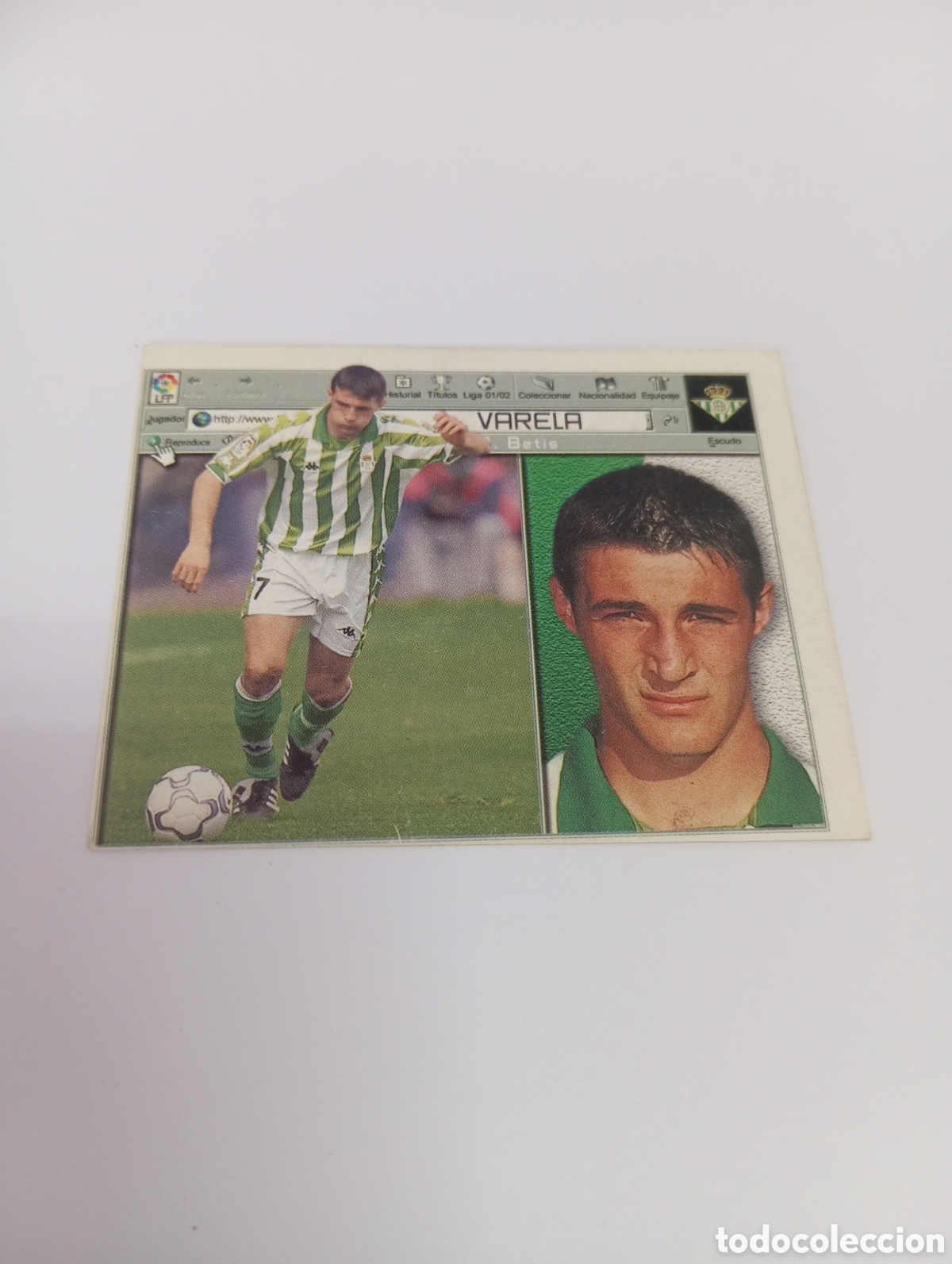 Cromos de Futebol: VARELA Betis LIGA ESTE 2001 2002 PANINI 01 02