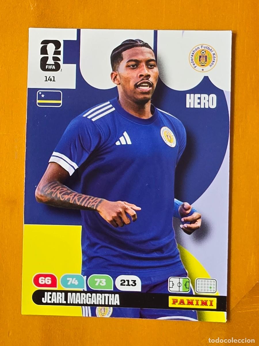 Cromos de F&uacute;tbol: 141 Jearl Margaritha, Hero, Curazao, Adrenalyn XL Fifa World Cup 2026 Mundial 26