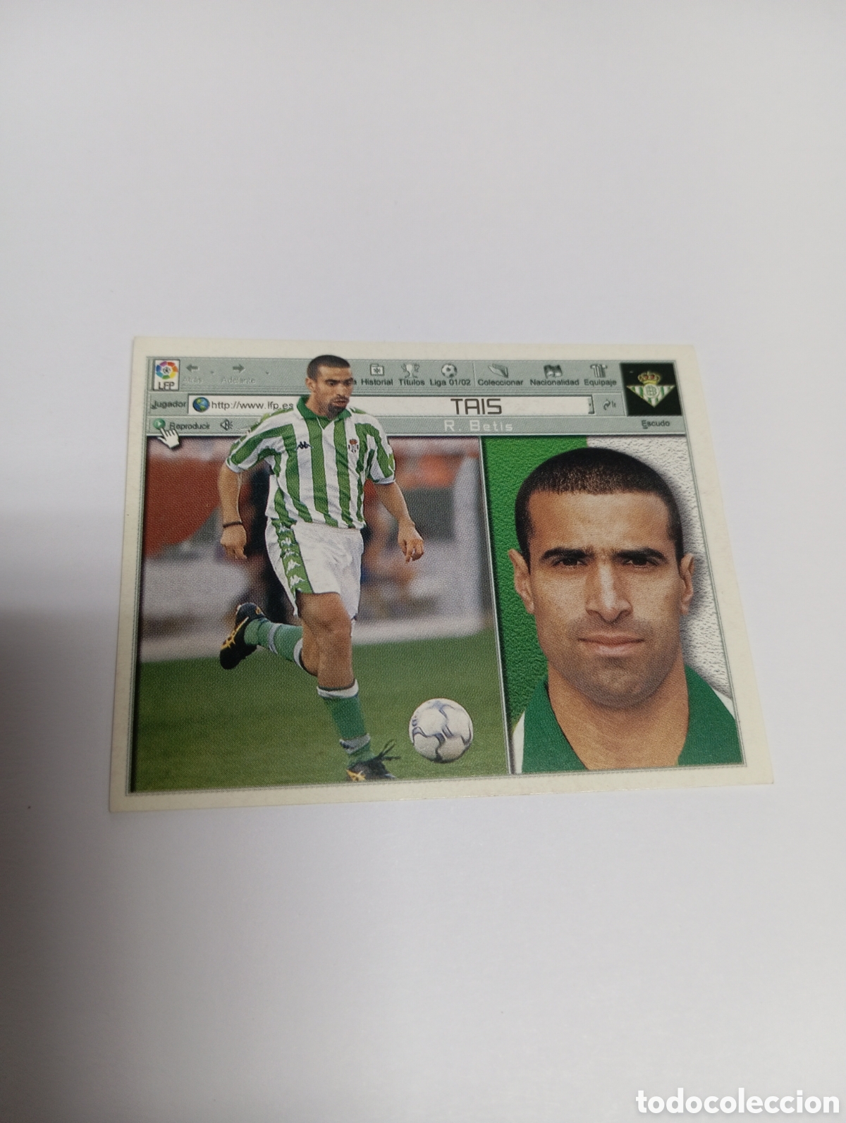 Figurine di Calcio: TAIS Betis LIGA ESTE 2001 2002 PANINI 01 02