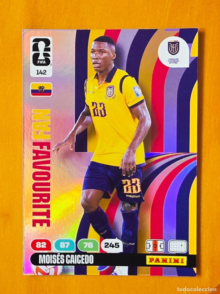 Cromos de F&uacute;tbol: 142 Mois&eacute;s Caicedo, Fan Favourite, Ecuador, Adrenalyn XL Fifa World Cup 2026 Mundial 26