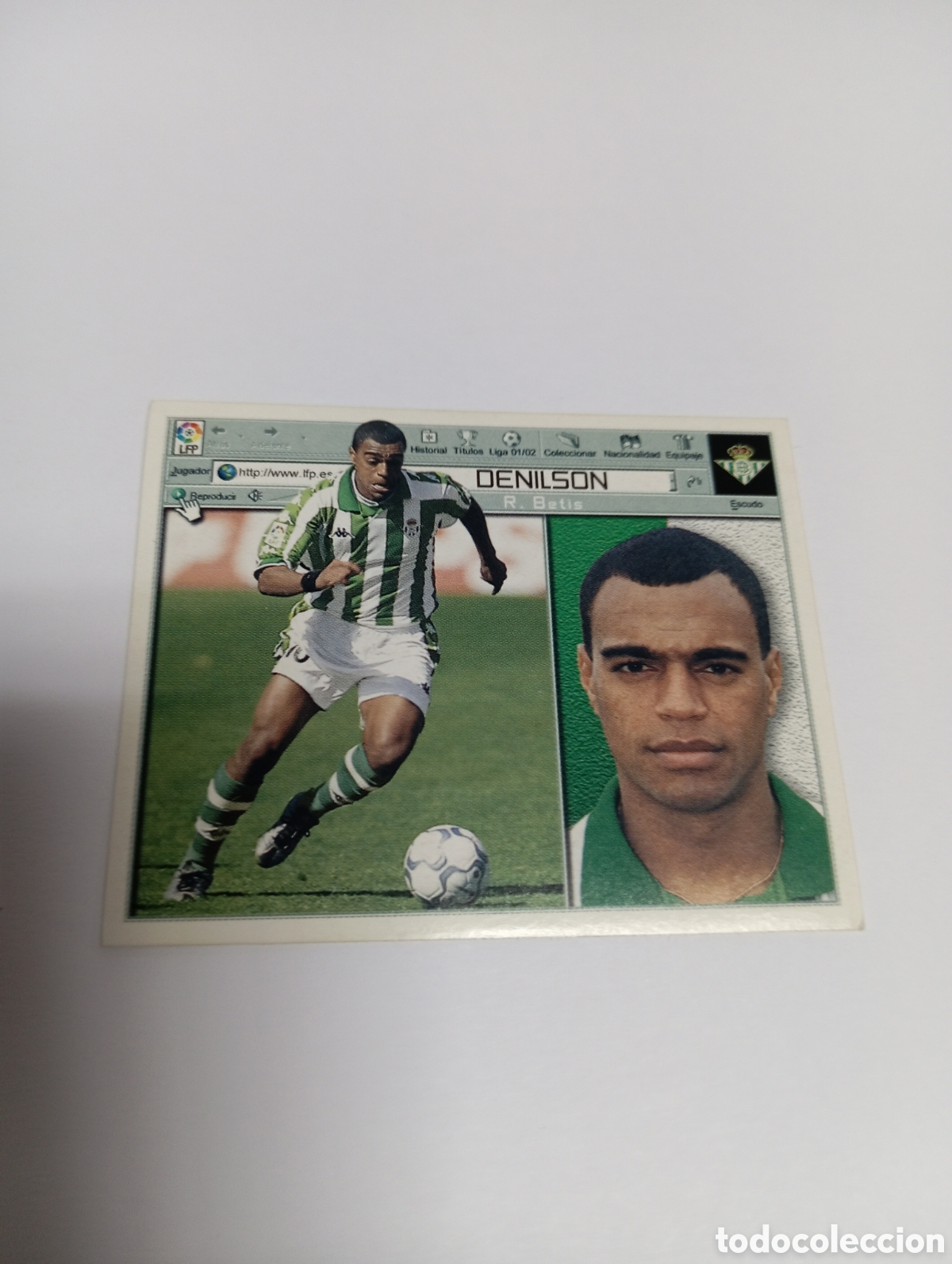 Figurine di Calcio: DENILSON Betis LIGA ESTE 2001 2002 PANINI 01 02