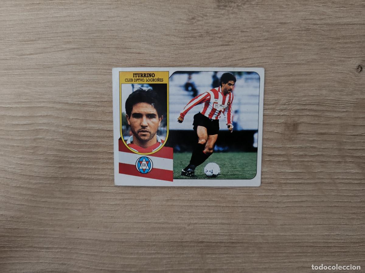 Cromos de F&uacute;tbol: CROMO DE FUTBOL LIGA ESTE ITURRINO FICHAJE 16 LOGRO&Ntilde;ES SIN PEGAR NUNCA PEGADO 91 92 1991 1992 D426