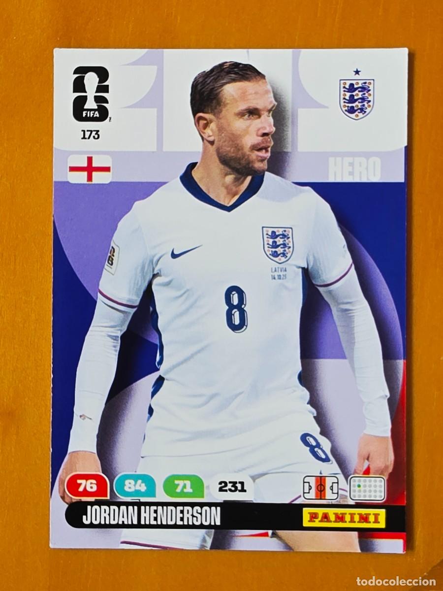 Cromos de F&uacute;tbol: 173 Jordan Henderson, Hero, Inglaterra, Adrenalyn XL Fifa World Cup 2026 Mundial 26