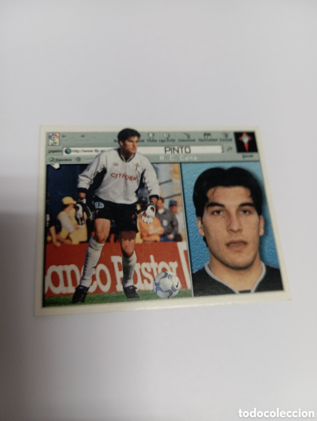 Cromos de F&uacute;tbol: PINTO Celta LIGA ESTE 2001 2002 PANINI 01 02