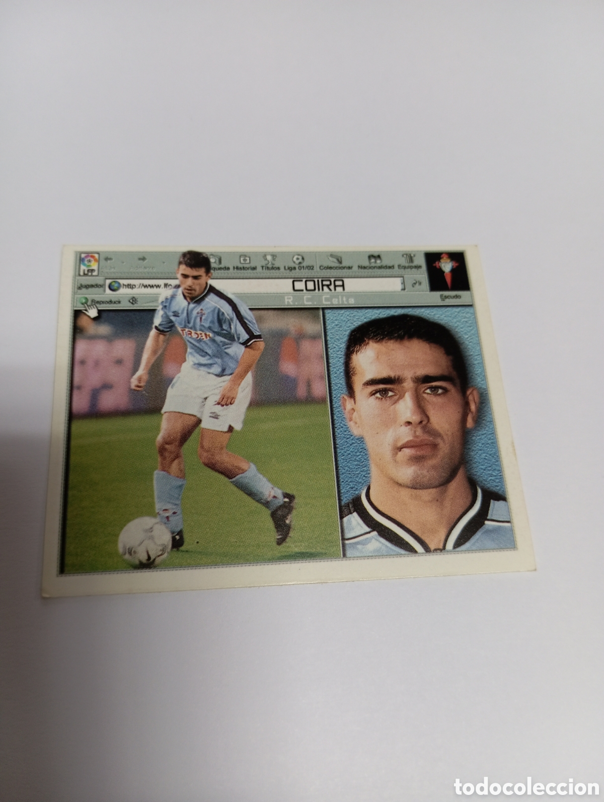 Cromos de F&uacute;tbol: COIRA Celta LIGA ESTE 2001 2002 PANINI 01 02