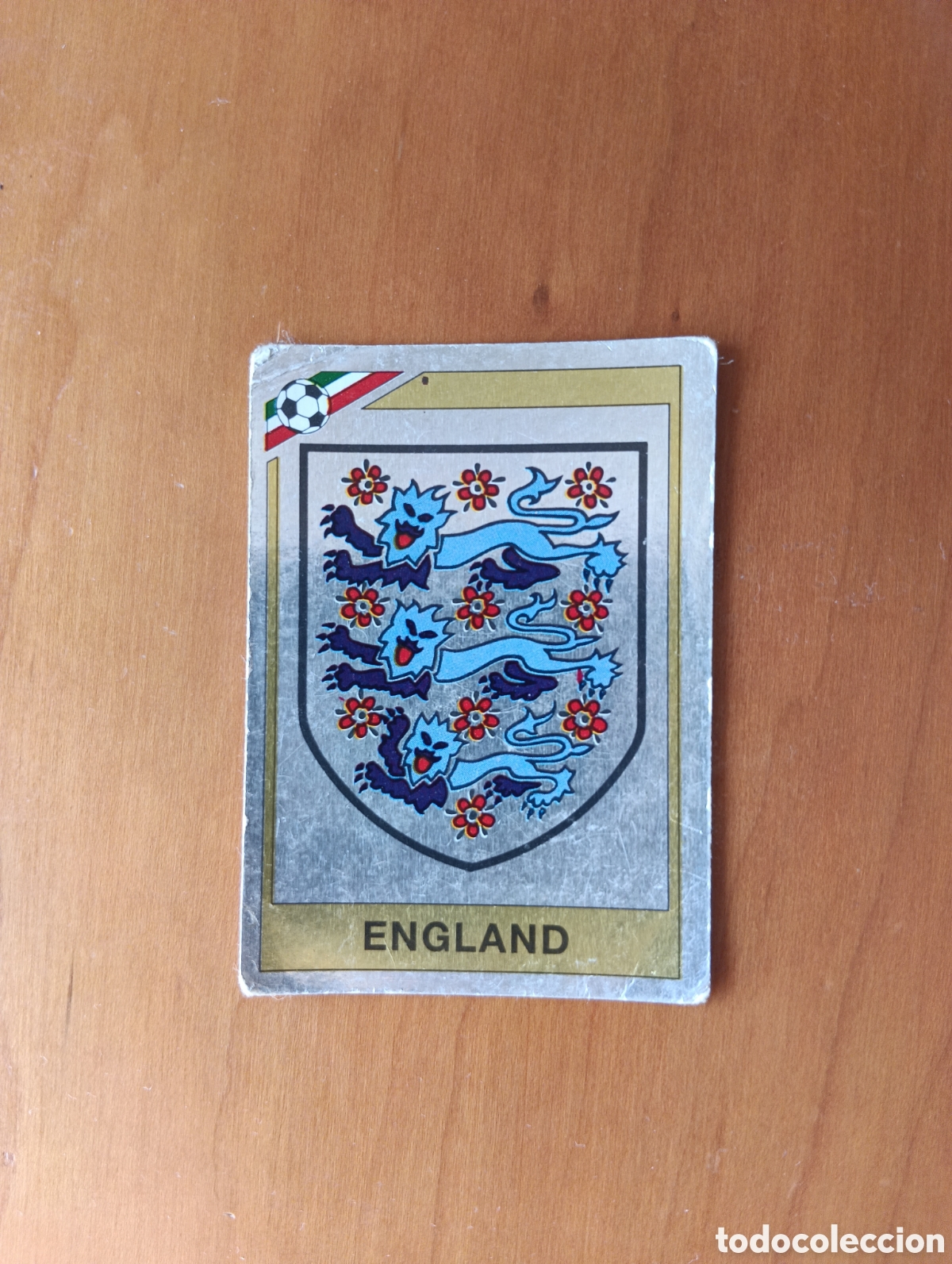 Cromos de F&uacute;tbol: ESCUDO ENGLAND INGLATERRA CROMO N 400 MEXICO 86 MUNDIAL MEJICO 86 PANINI