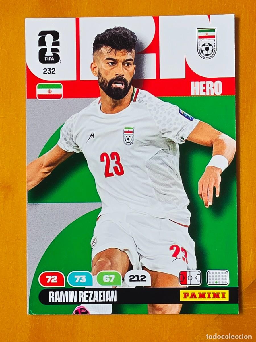 Cromos de F&uacute;tbol: 232 Ramin Rezaeian, Hero, Rep&uacute;blica Isl&aacute;mica de Ir&aacute;n, Adrenalyn XL Fifa World Cup 2026 Mundial 26