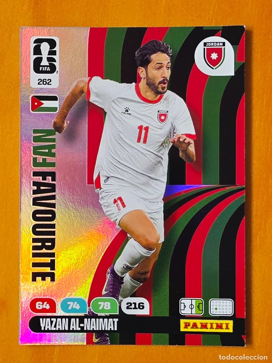 Cromos de F&uacute;tbol: 262 Yazan Al-Naimat, Fan Favourite, Jordania, Adrenalyn XL Fifa World Cup 2026 Mundial 26