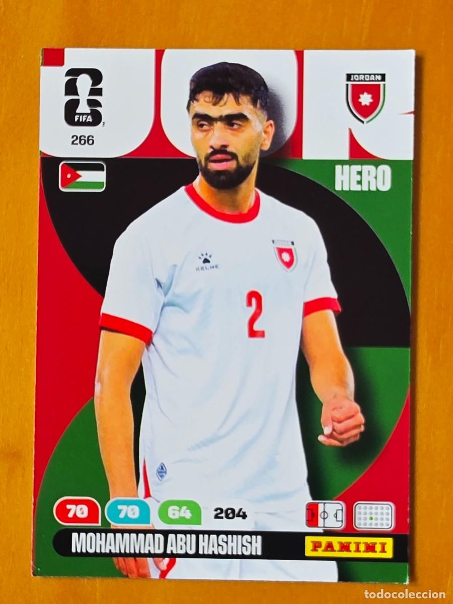 Cromos de F&uacute;tbol: 266 Mohammad Abu Hashish, Hero, Jordania, Adrenalyn XL Fifa World Cup 2026 Mundial 26