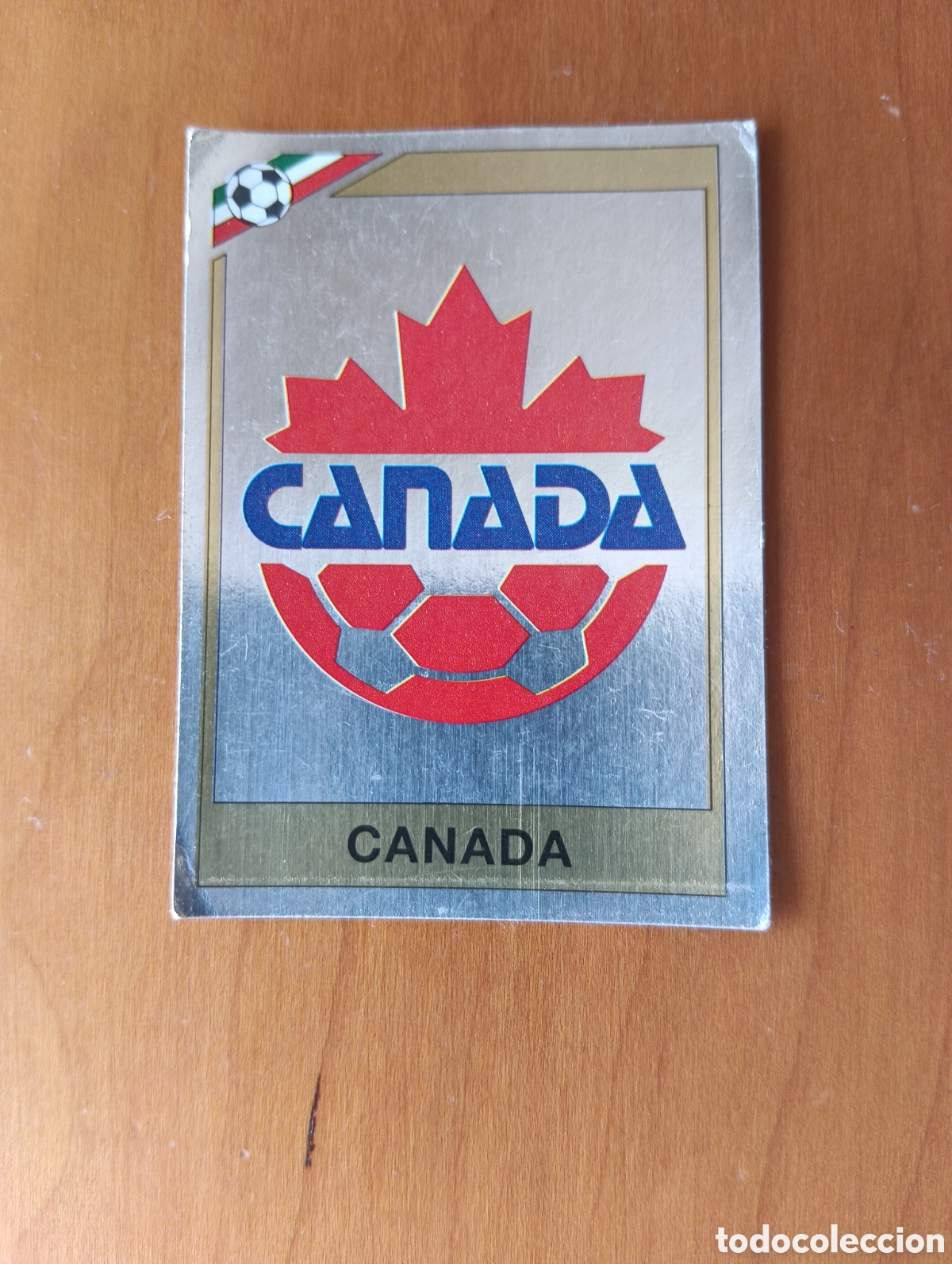 Cromos de F&uacute;tbol: ESCUDO CANADA CROMO N 218 MEXICO 86 MUNDIAL MEJICO 86 PANINI