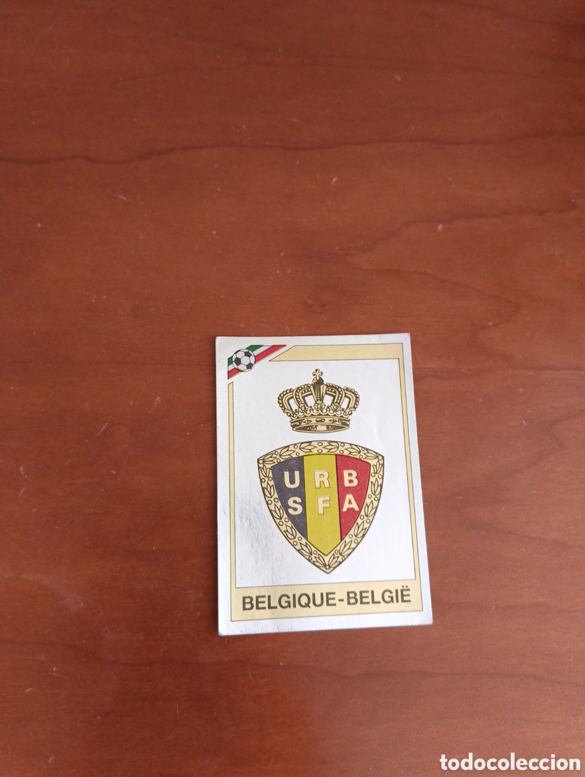 Cromos de F&uacute;tbol: ESCUDO BELGIQUE-BELGI&Euml; , BELGICA CROMO N 128 MEXICO 86 MUNDIAL MEJICO 86 PANINI
