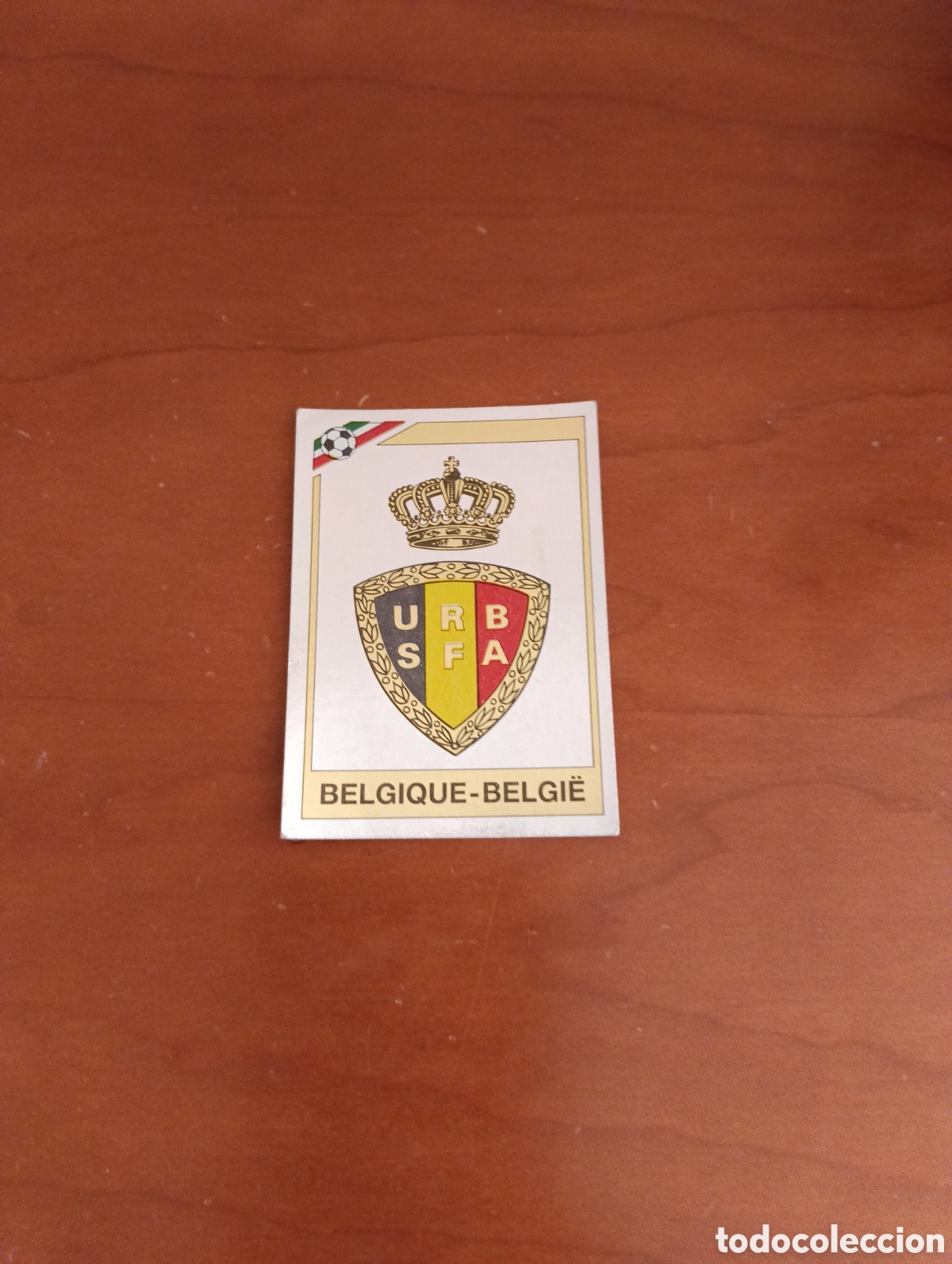 Cromos de F&uacute;tbol: ESCUDO BELGIQUE-BELGI&Euml; , BELGICA CROMO N 128 MEXICO 86 MUNDIAL MEJICO 86 PANINI