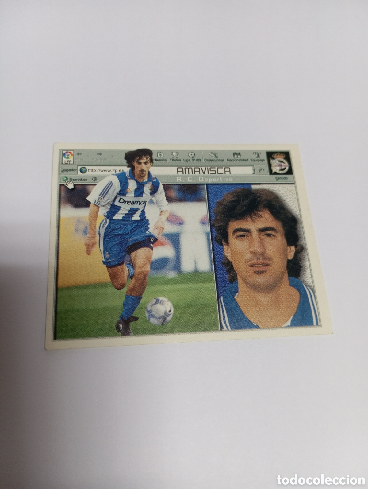 Cromos de F&uacute;tbol: AMAVISCA Deportivo LIGA ESTE 2001 2002 PANINI 01 02