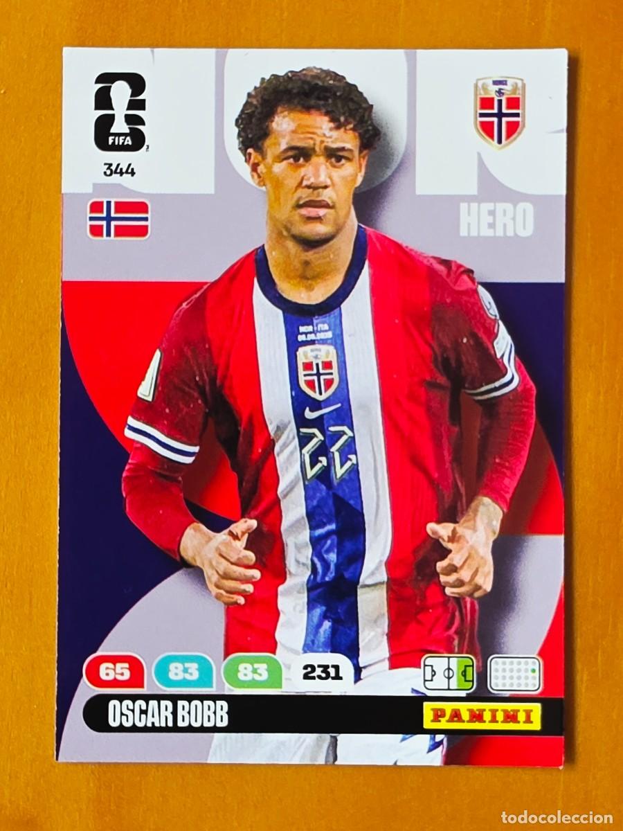 Cromos de F&uacute;tbol: 344 Oscar Bobb, Hero, Noruega, Adrenalyn XL Fifa World Cup 2026 Mundial 26
